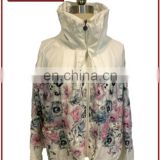 Women Printed Polyester Bomber Jacket Wholesale Running Style