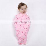 Newborn Pretty Pink Girl 100% Bamboo Cotton Muslin Receiving Baby Blanket Swaddle