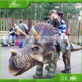 KAWAH Amusement dinosaur ride game kids battery operated animatronic dinosaur rides