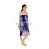 Blue Abstract Print Sarong thumbnail-2