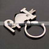 New Couple I LOVE YOU Keyring , Metal Heart Couple Keychain , Lover Romantic Creative Key Chain thumbnail-2