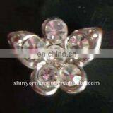 2013 Fashion Metal Butterfly Rhinestone Button
