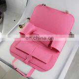 Felt Car Seat Back Organizer Pink Color thumbnail-3