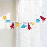 Factory Direct Sale Low Cost Felt Flag With Wood Hanging thumbnail-3