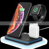 Amazon Top Seller Wireless Charging Docking Station 3 in 1 Wireless Charger for Phone Watch Earphone 2020 thumbnail-3