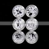 Wholesale Loose Acrylic Half Round Flat Back Fashion White Pearl For Nail Art Crafts thumbnail-3