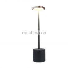Amazon Custom Aluminum Acrylic Battery Rechargeable Lamp Restaurant Decorative LED Side Table Lamp thumbnail-1
