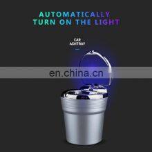 Carest Car Accessories Portable LED Light Car Ashtray Universal Cigarette Cylinder Holder Car Styling 2021 thumbnail-4