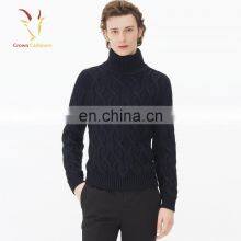 Hot Selling Cable Handmade Turtleneck Sweaters for Men thumbnail-1