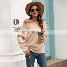 Women's Plus Size Crew Neck Pullover Printed Knit Fall Sweater thumbnail-2