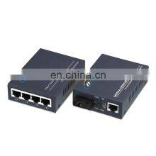 10/100/1000M 1 Fiber Port +1/4 RJ45 Port Gigabit RJ45 To Ethernet Fiber Media Converter thumbnail-5