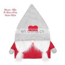 Premium Luxury Grey Red Restaurant Event Hotel Elegant Universal Outdoor Christmas Chair Cover thumbnail-4