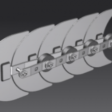 Seaweed Chain, Curved Flat Top Conveyor Chain, Metallurgical Industry Conveyor Chain, Casting Machinery Conveyor Chain