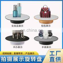 Electric Rotating Plastic Turntable Display Stand for Jewelry Watch Phone Decorations Store Desk Photography 25cm thumbnail-4