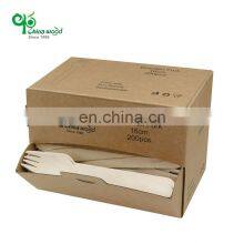 Yada 24pcs Customisable Disposable Knife Biodegradable Box Packaged Wooden Cutlery for Party Camping Salad thumbnail-1