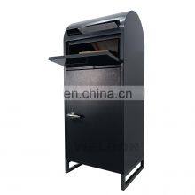 Anti-theft Design -Factory Direct Drop Modern Parcel Drop Box Delivery Box Outdoor Steel Mailbox