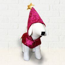 Wholesale Dog Dress Red/ Golden Star Cloak Dog Clothes/ Diamond Velvet Red Dog Clothes thumbnail-2