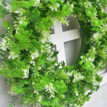 0.25kg Christmas Wreath With Ribbon and Bells, Outdoor Indoor Christmas Wreaths Garland Ornaments Christmas Decorations thumbnail-2