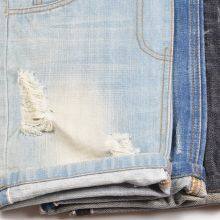 14.3oz Cotton Slub Right Twill Stretch Selvedge Denim With Deep Indigo for Men W38703 thumbnail-1