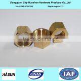 Customized Automotive Machine Parts Flat Hex Head Brass Nut
