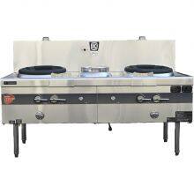 Commercial Kitchen Dual Wok Warmer - 250W Fan Power - British System Threads thumbnail-2