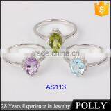 Sartificial Stone Designs Sterling Ring Panyu Factory Process Jewelry thumbnail-1