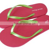 2015 Hot promotional china cheap girls slipper colorful optional flat beach shoes