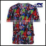100% Polyester Medical Anime Scrubs Uniforms Set Wholesale thumbnail-1