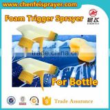 Custom 28 400 28 410 28 415 plsatic foam trigger sprayer pump ribbed closure china sprayer pump for same size bottle