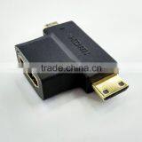 Portable Female Hdmi to Male Mini Hdmi Connector With Ethernet Data Transmission thumbnail-2