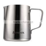 Homdox 1PC 0.9L Stainless Steel Polish Finish Coffee Frothing Pitcher Milk Handle Cup AM003618 thumbnail-3