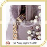 China Wholesale Latest Fashion Design Decorated With Pearl Ladies Clutch Bag thumbnail-5