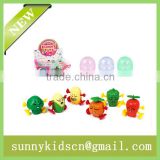 promotional wind up toy wind up vagetable capsule toy