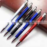 stylus writing pen for iphone ipad touch , metal promotioal ballpoint pen
