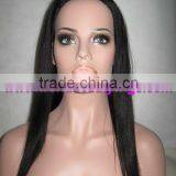 Indian Remy Yaki Half Lace Wig thumbnail-1