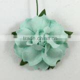 Aqua Blue, Small Handmade Mulberry Paper Flower, Wedding Party, Scrap-booking Crafts, Wholesale thumbnail-2