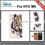 Cell Phone Case Snail Lines PU Leather Case Phone Accessories For HTC M9 Case