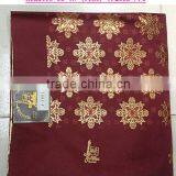 Golden African Gele Headtie/100%cotton Nigerian Sego Headtie for Gele thumbnail-4