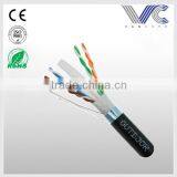 Frankever Outdoor Made in China 23AWG 4 Pairs PE FTP Cat6 Lan Cable