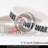 Armbands | Popular White Silicone Bands | Customized Popular Silicone Bracelet Wristbands thumbnail-1