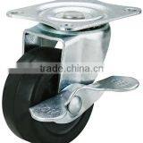 50mm Small Swivel Plate Furniture Rubber Wheels thumbnail-2
