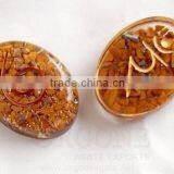 Orgone Sanskrit Solar Plexus Chakra Oval | Orgonite Manufacurer Khambhat thumbnail-1
