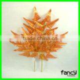 Beautiful 3 Heads 7 Branches Artificial Leaves for Sale thumbnail-3