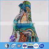 China wholesale digital print custom design lady scarf