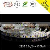 120led/m Flexible Led Bar Light Warm White/white Ip20ip65ip68 Led Strip 2835 5M 12V24v