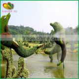 2015 Chinese cheap artificial grass animal topiary animal for garden decoration