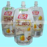 high quality juice drink pouch with spout liquid pouches