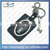 Promotion Gifts Tool Shape Custom Metal Leather Keychain