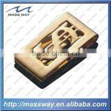 High Grade 3D Dollars Sign Metal Gold Money Clip