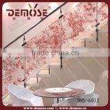 Fashional Professional Tempered Glass Fence Wood Stairs Made in China